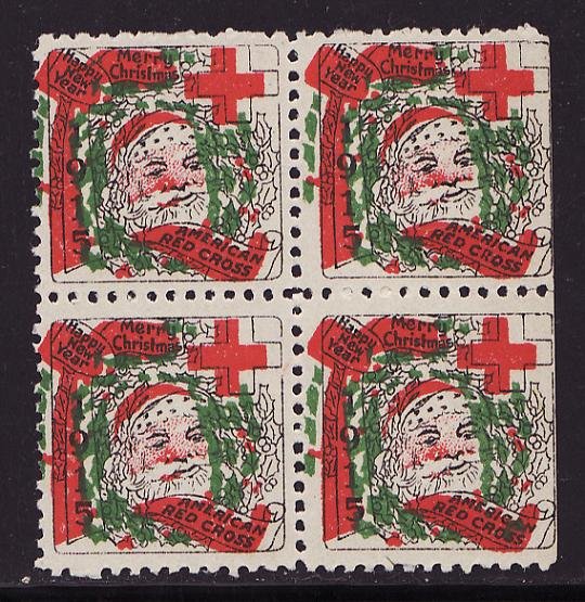 15-1x. WX16, 1915 U.S. Red Cross Christmas Seals, Sheet - WANTED