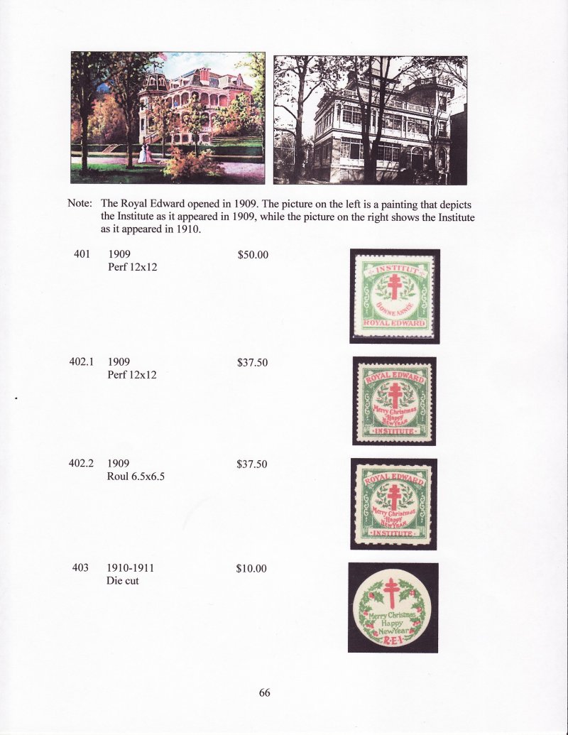 Green's Catalog, Canada Local TB Charity Seals, 2011 ed., CD, page 66