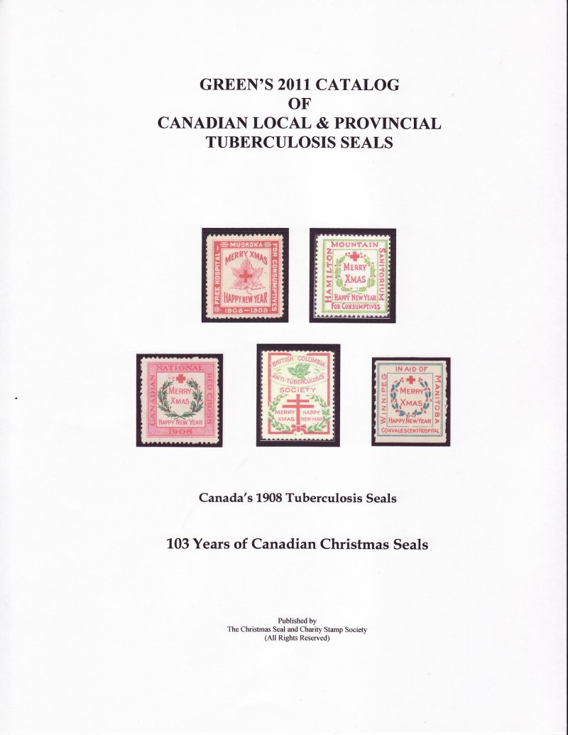 Green's Catalog, Canada Local TB Charity Seals, 2011 ed., CD, front cover