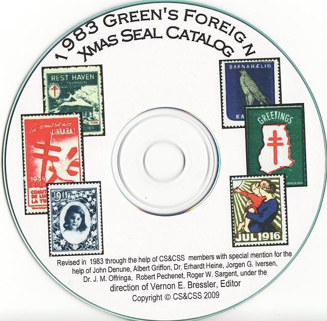 Green's Catalog, Foreign TB Charity Seals, Part 3, 1983 ed., CD