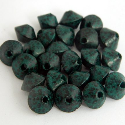 7x10mm Saucer Palmwood Beads 