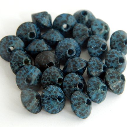 7x10mm Saucer Palmwood Beads 