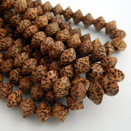 7x10mm Saucer Palmwood Beads