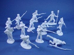 Classic Toy Soldiers Alamo Mexican infantry set#1 in Blue  X 12 Also Napoleonic 