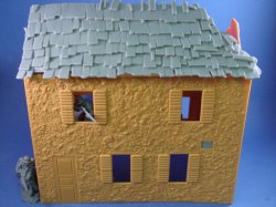 BMC Bombed Farm House Civil War WWII Plastic Toy Soldier Playset 1/32 FREE SHIP 