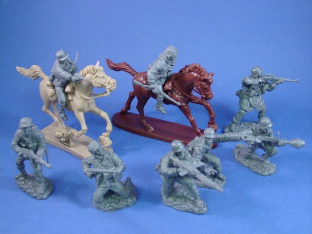 Figurines Soldats Allemands Seconde Guerre Mondiale 1/72 - Équipe MG42 - Diecast Par SGTS Mess - Lot De 4 - Neuf