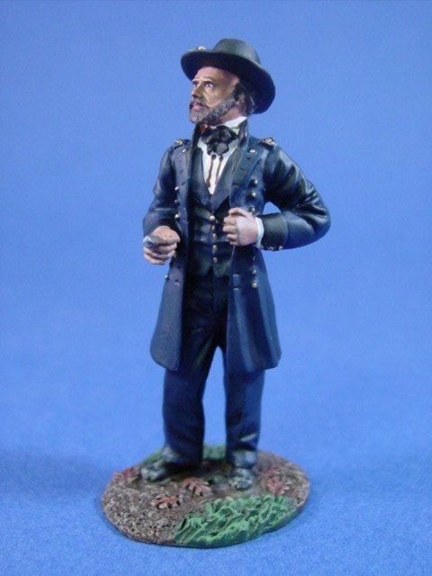 W Britain Toy Soldiers Civil War Union Commanding General U.S. Grant Metal Miniature