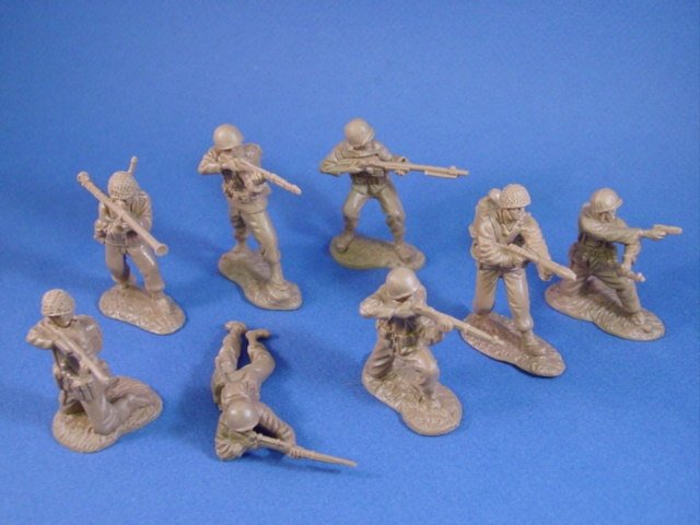 unpainted 54mm metal toy soldiers