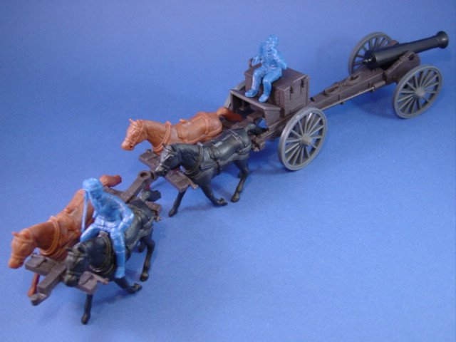 BMC CTS MARX? PLASTIC CANNON & CAISSON  NAPOLEANIC WAR CIVIL WAR 