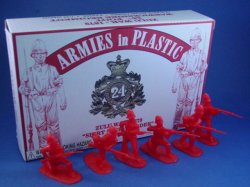 TOY SOLDIERS ZULU WAR BRITISH  24TH FT DRAGGING AMMO BOX 54 MM 