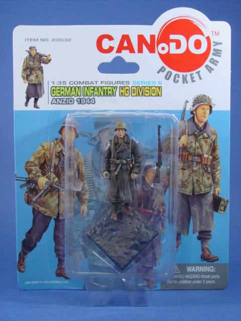 Toy Soldier RARE Dragon Painted WWII German Anzio 1944 CanDo 1/35 Scale Figure X
