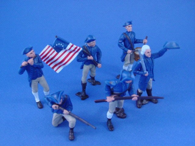 American Revolutionary War British Army Tube Mini Figures Safari Ltd lot of 2 ni 