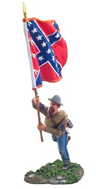 Civil War Toy Soldiers W Britain Confederate Flagbearer No. 1 1/32 Scale 31042
