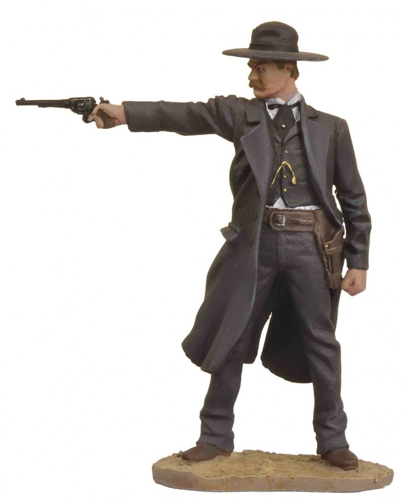 Black Hawk Tombstone OK Corral Wyatt Earp 1/32 Scale Painted Metal Figure