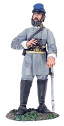 BRITAINS CIVIL WAR CONFEDERATE 31214 INFANTRY STANDING MAKING READY #1 MIB 