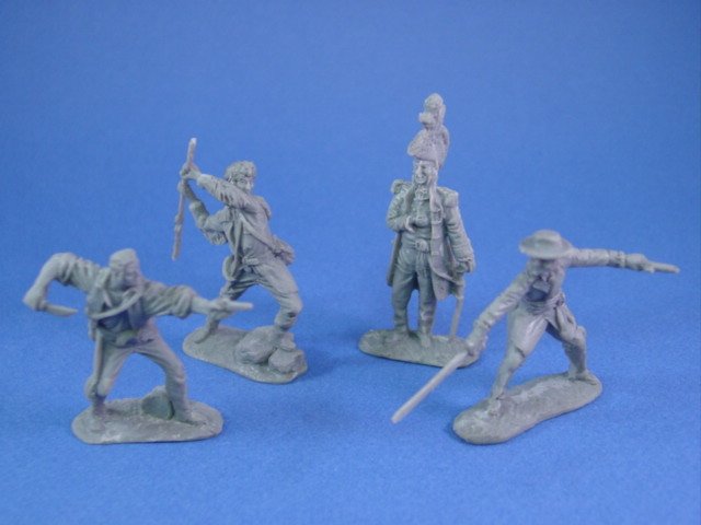 54MM BLUE Classic Toy Soldiers Alamo Mexican/Napoleonics Infantry & Artillery 