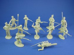 CTS Alamo Helmeted Mexican Cavalry 3 MIB OSS Sealed Bags Pwdr Blue Red Blue