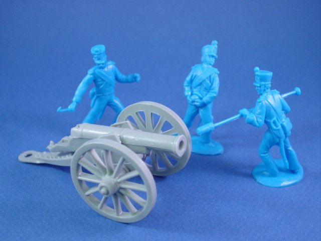 2 MARX wire Cannon & Machine Gun triggers toy soldiers Alamo WWII