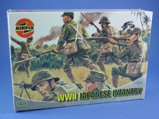 Airfix 1:72 Toy Soldiers WWII Japanese Infantry 48 Piece Set 1718