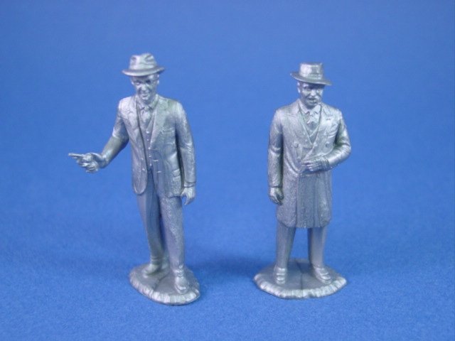 Marx 1/32nd scale Al Capone/Elliot Ness character figures set 