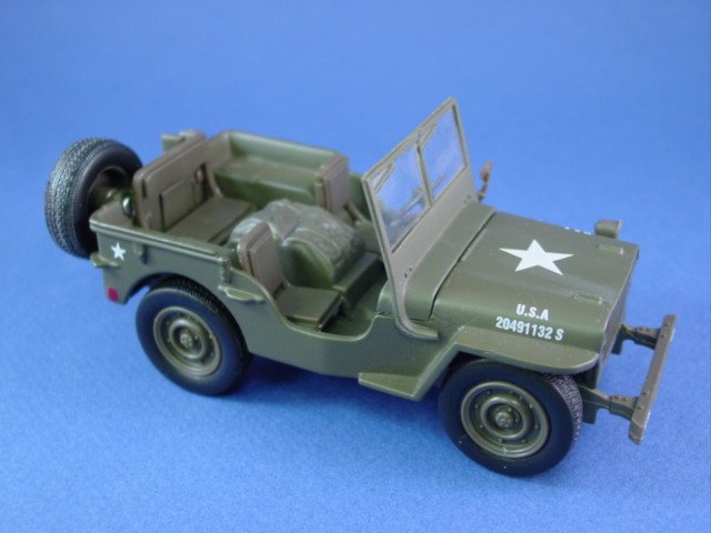 3 INCH Willys Jeep USA Army Solido #25 1/43 Diecast Mint in Numbered Box 