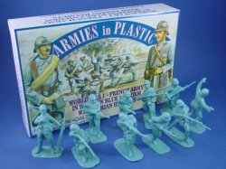 Armies in Plastic WWI French Horizon Blue W/adrian Helmets 1/32 54mm 16 Figs for sale online 