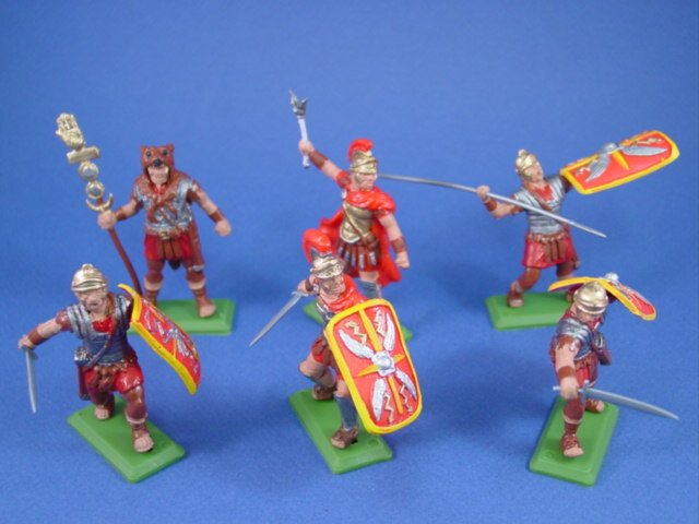 Details about   Plastic Toy Soldiers Antique battles Romans vs Gauls  set 1 1\32 New 
