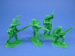 ARMIES IN PLASTIC 5549 ROGERS RANGERS FRENCH INDIAN REV WAR 16 Figures FREE SHIP 