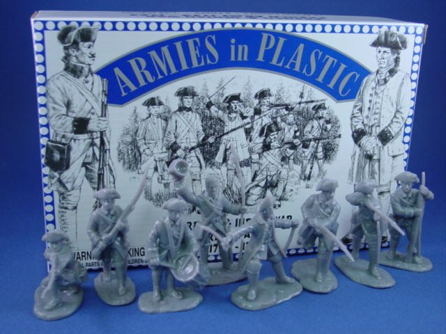 ARMIES IN PLASTIC American Revolution French Army 16 Figures MIB FREE SHIP 