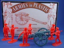 Armies in Plastic American Revolution 1776-1781 British Artillery Guns 5863 
