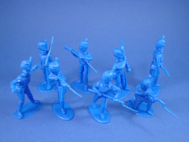 Timpo Recast Mounted Napoleonic Polish Lancer 54mm unpainted plastic 
