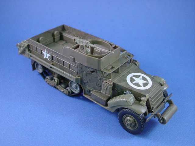 WWII US Army M3A2 Halftrack with 50 Caliber by New Ray