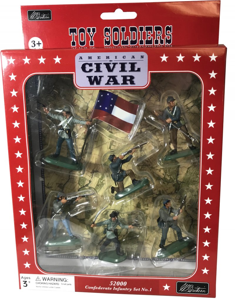 Toy Soldiers Britains Deetail American Civil War Confederate Infantry