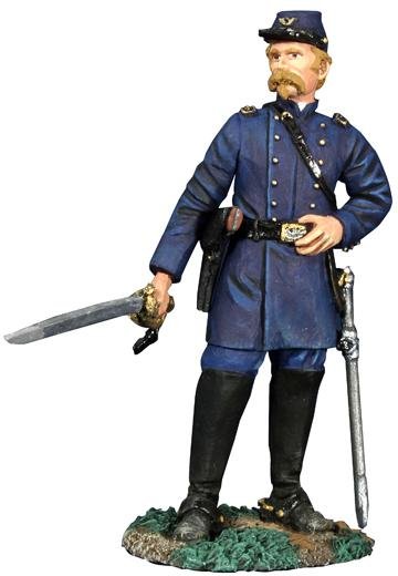 W. Britain American Civil War Union Colonel Joshua Chamberlain 54mm Metal Figure - Hero of the Little Round Top, Gettysburg
