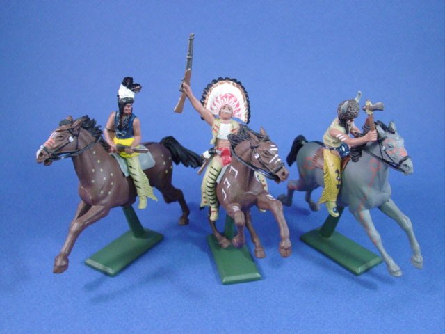 Britains Horse hollowcast Cowboy Indian 1 lead toy Soldier U23 
