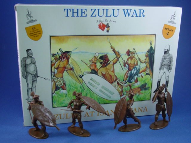 Call To Arms 1 32 Zulu War Zulus At Isandlwana 16 Plastic Figures