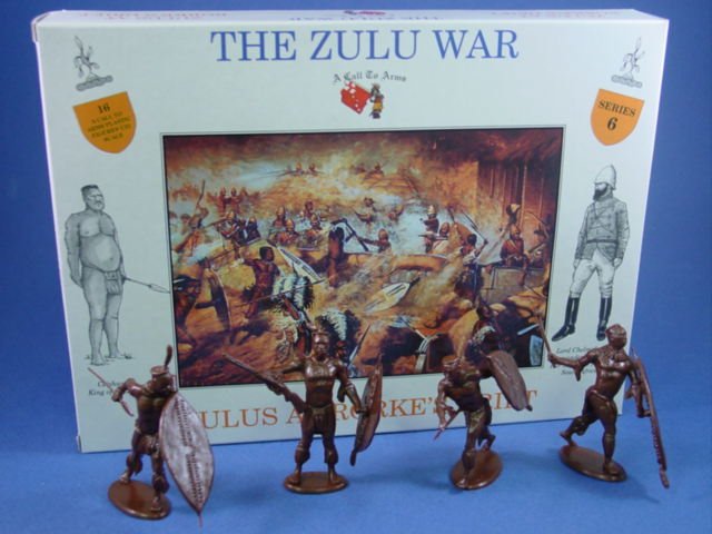 Call To Arms 1 32 Zulu War Zulus At Rorke S Drift 16 Plastic Figures
