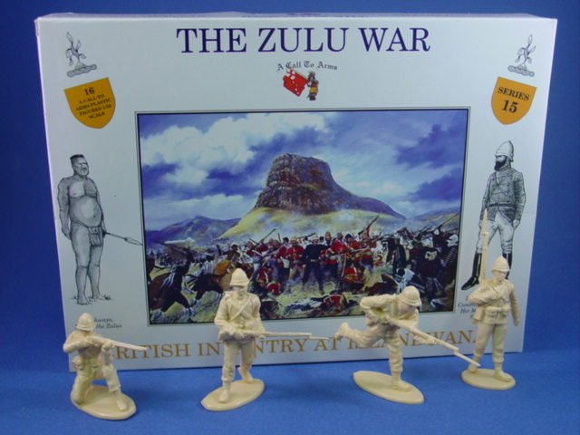 Call To Arms 1 32 Zulu War British Infantry At Isandlwana 16 Plastic Figures