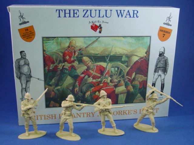 Call To Arms 1 32 Zulu War British Infantry At Rorke S Drift 16 Plastic Figures