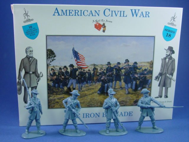 Call To Arms 1 32 Civil War Union Iron Brigade 16 Plastic Figures