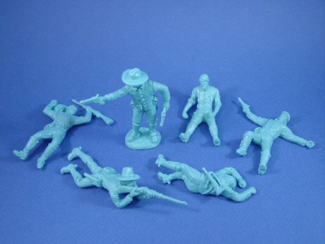 Lot of 6 Civil War Toy Union Soldiers ACW 14th NY Zouaves 1/32 54mm 