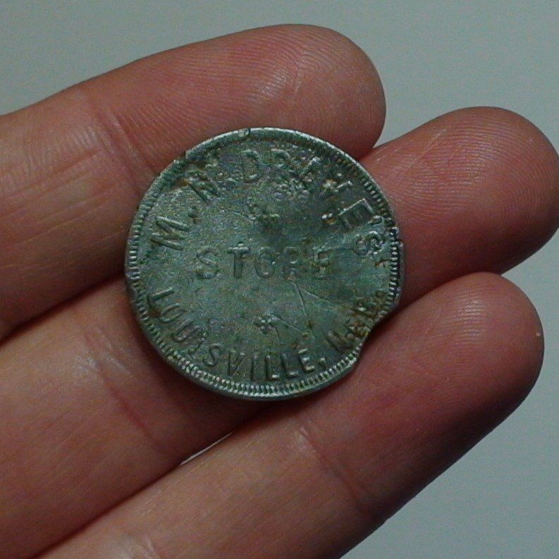 Louisville, Nebraska Token M. N. DRAKE'S STORE , grocery