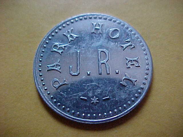 Great Falls, Montana PARK HOTEL J. R. 5c Token- Unlisted 