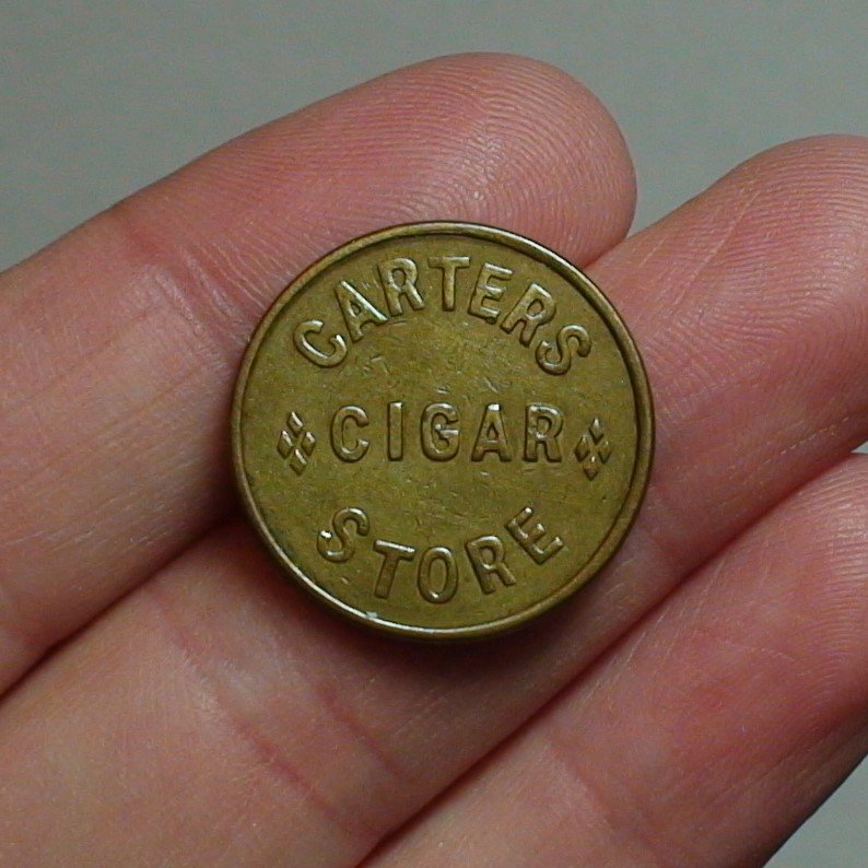 (Plains, Montana) CARTERS CIGAR STORE 5c Unlisted Token