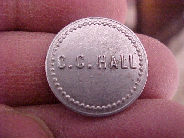 (Greenville, Ohio) C. C. HALL 5c Token