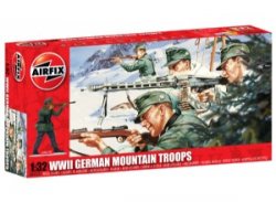  1/32nd Scale Airfix World War II German Mountain Infantry Plastic Soldiers Set