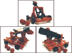 Medieval Catapult, Crossbow, And Cannon Plastic Set No. 42