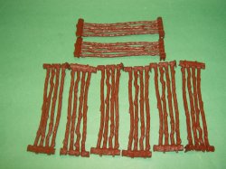 Long Plastic Split Rail 8 Pc Fence Set