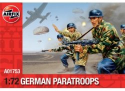 Airfix 1/72nd Scale WWII German Paratroopers Plastic Soldiers Set 