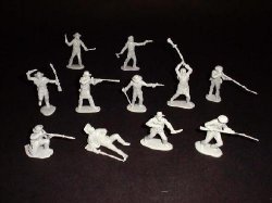 CTS Classic Toy Soldiers 1/32nd Scale Plastic Alamo Texicans Infantry Set 111